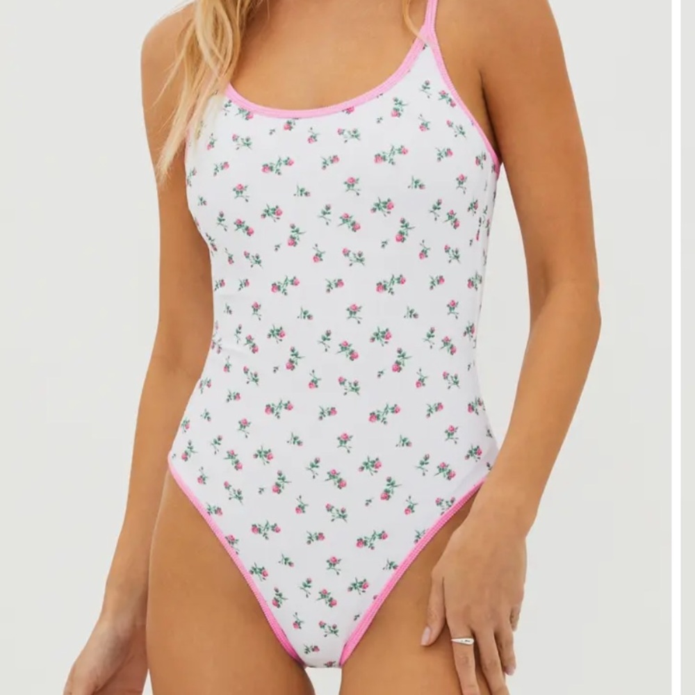 Beachriot Naomi Floral Print One-Piece Swimsuit